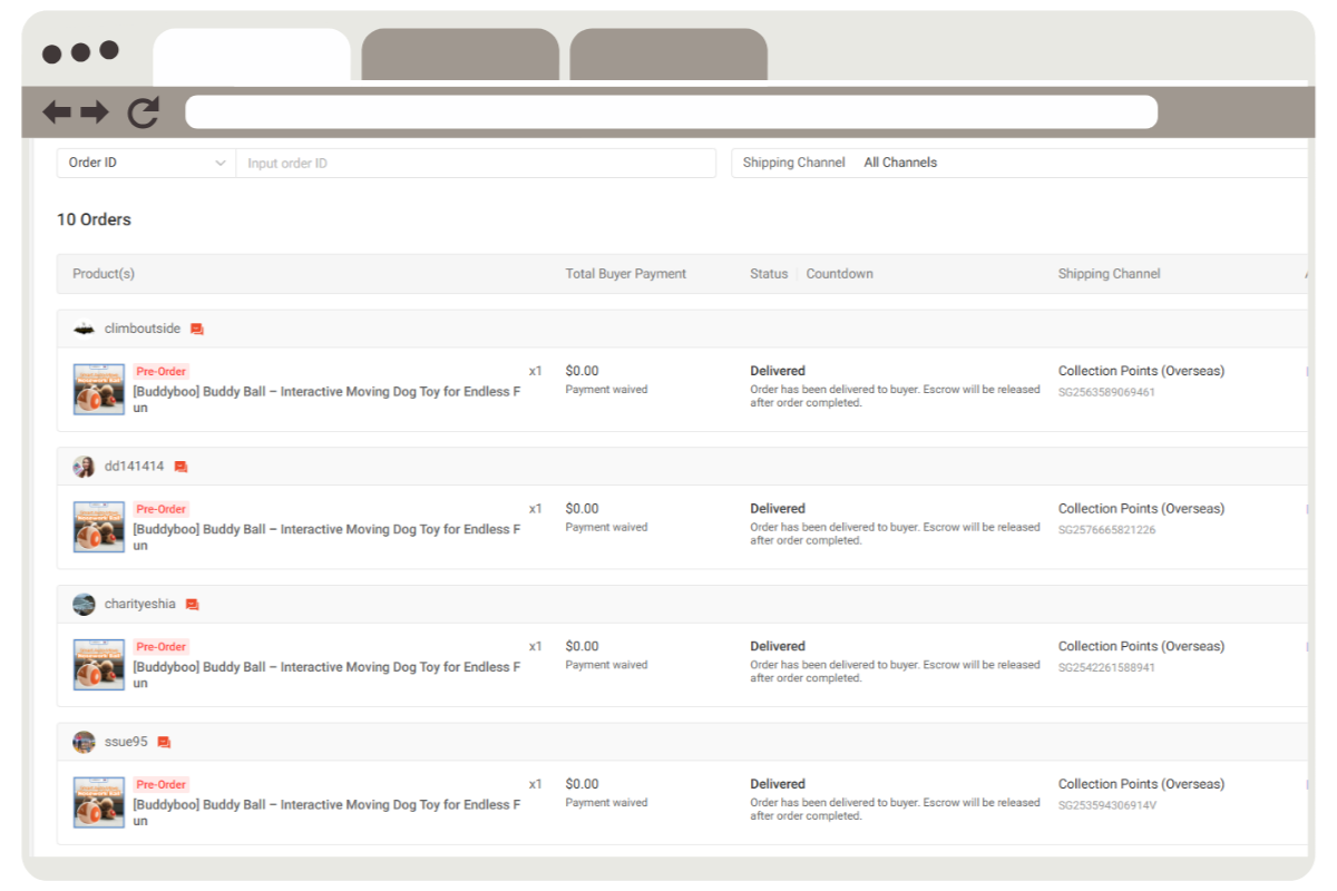 �ֹ� �� ��� ����